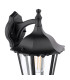Eddard Outdoor Wall Light Matt Black and Glass IP44-6