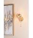 Ede Wall Light Satin Gold and Amber Glass-2