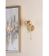 Ede Wall Light Satin Gold and Amber Glass-3