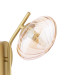 Ede Wall Light Satin Gold and Amber Glass-8