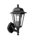 Lewis Outdoor Wall Light Matt Black and Glass IP44-1