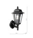 Lewis Outdoor Wall Light Matt Black and Glass IP44-4