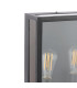Mazin Outdoor Wall Light Matt Black and Glass IP44-6