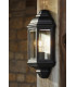 Nelson Outdoor Wall Light Matt Black and Glass IP44-2