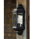Nelson Outdoor Wall Light Matt Black and Glass IP44-3