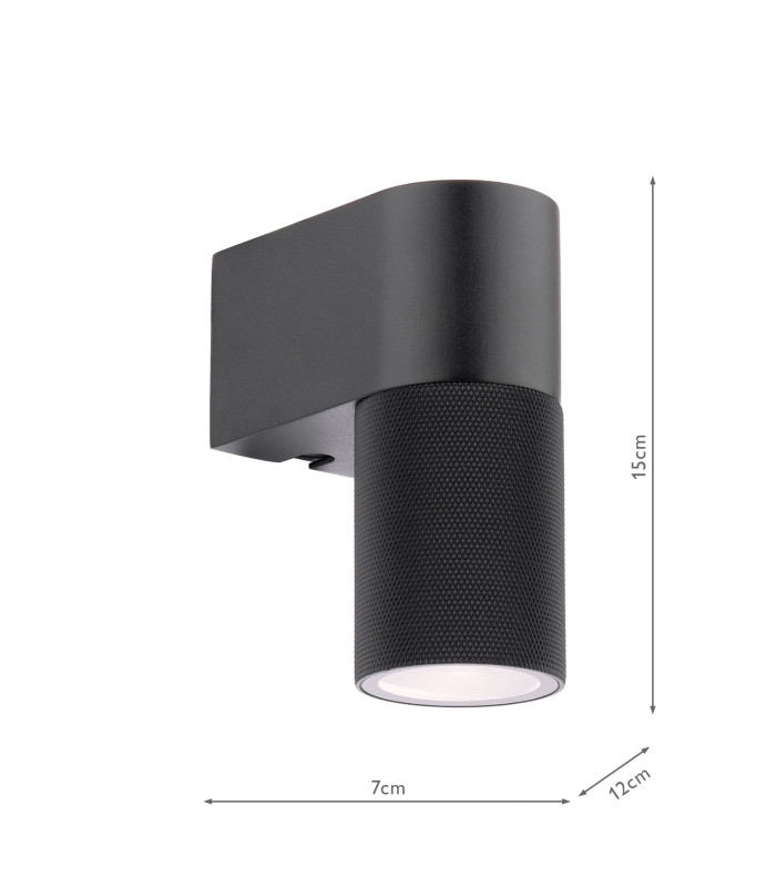 Obi Outdoor Wall Light Matt Black IP54-4