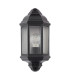 Nelson Outdoor Wall Light Matt Black and Glass IP44-7