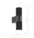 Obi Outdoor Wall Light Matt Black IP54-4