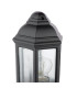 Nelson Outdoor Wall Light Matt Black and Glass IP44-10