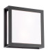 Vayu Outdoor Wall Light Matt Black and Opal IP44-1