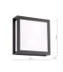 Vayu Outdoor Wall Light Matt Black and Opal IP44-2