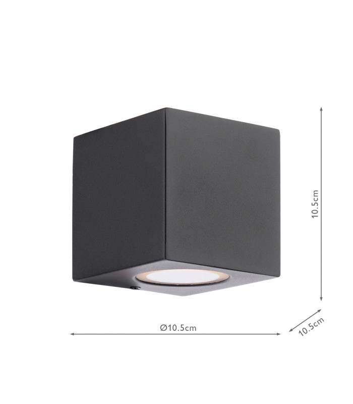 Tiva Outdoor Wall Light Matt Black IP54-4