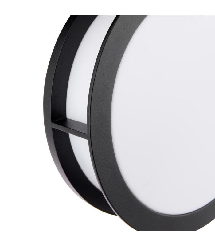 Ratana Outdoor Wall Light Matt Black and Opal IP44-4