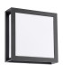 Vayu Outdoor Wall Light Matt Black and Opal IP44-3
