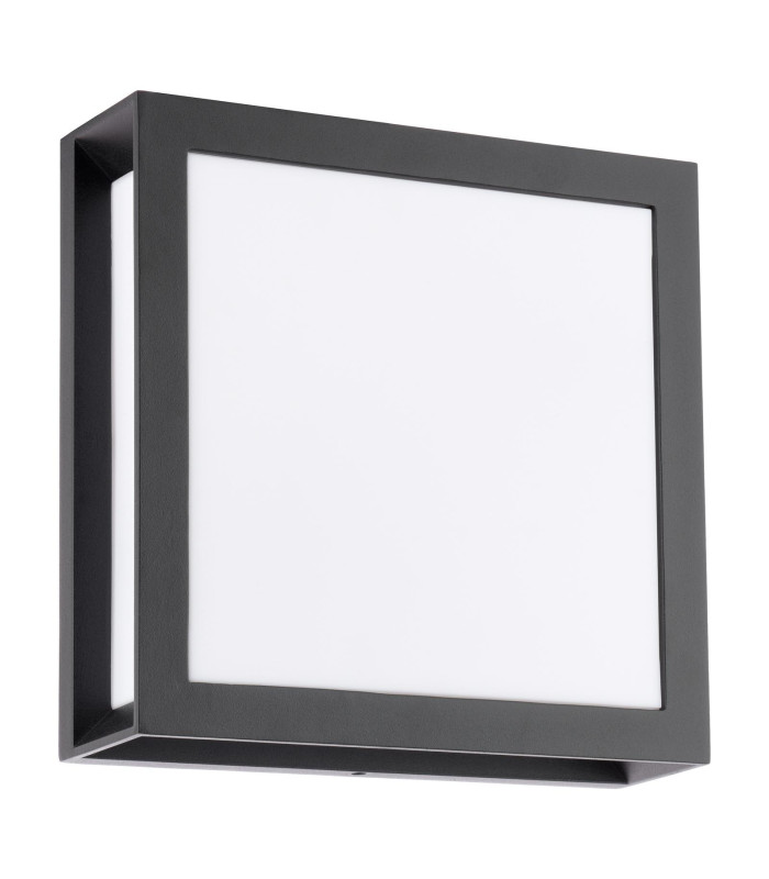 Vayu Outdoor Wall Light Matt Black and Opal IP44-3