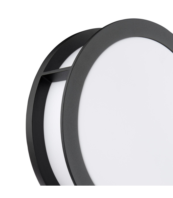 Ratana Outdoor Wall Light Matt Black and Opal IP44-5