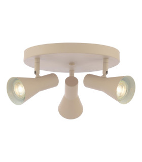 Arnel 3 Light Plate Spotlight Satin Taupe-1
