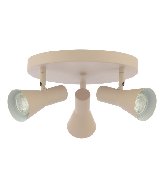 Arnel 3 Light Plate Spotlight Satin Taupe-5