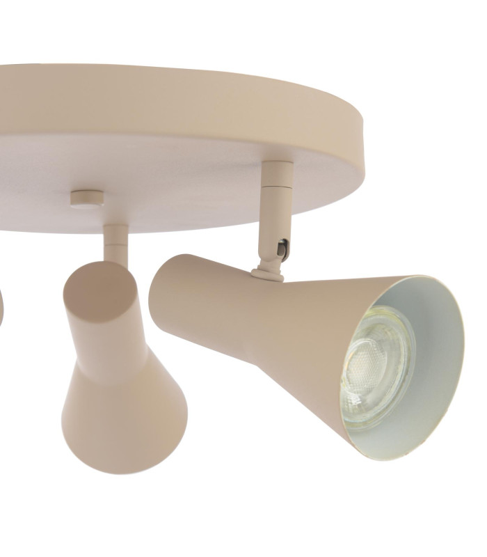 Arnel 3 Light Plate Spotlight Satin Taupe-6