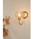 Cognac Wall Light Satin Gold and Champagne Ribbed Glass-2