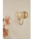 Cognac Wall Light Satin Gold and Champagne Ribbed Glass-3