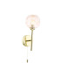 Cohen Wall Light Polished Gold With Closed Organic Amber Glass