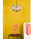 Daylin 3 Light Ceiling Pendant Satin Black and Smoked Ribbed Glass-2