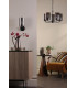 Daylin Wall Light Satin Black and Smoked Ribbed Glass-5