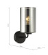 Daylin Wall Light Satin Black and Smoked Ribbed Glass-6