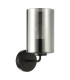 Daylin Wall Light Satin Black and Smoked Ribbed Glass-7