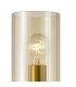 Daylin Wall Light Satin Gold and Amber Ribbed Glass-8