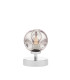 Esben Touch Table Lamp Polished Chrome With Closed Organic Smoked Glass