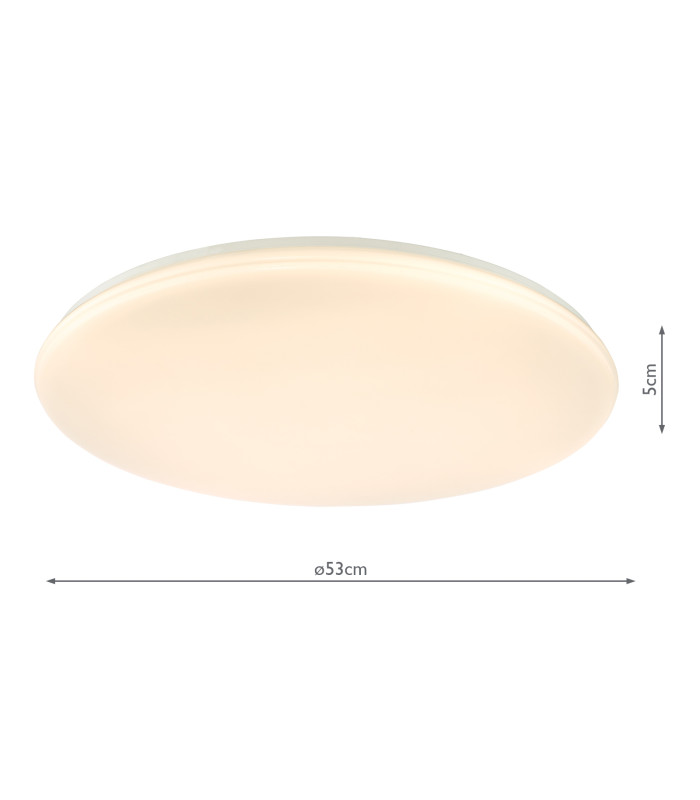 Duena Flush White Frosted Acrylic LED-4
