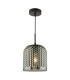 Esila Ceiling Pendant Matt Black and Smoked Glass-1