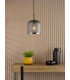 Esila Ceiling Pendant Matt Black and Smoked Glass-2
