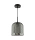 Esila Ceiling Pendant Matt Black and Smoked Glass-5