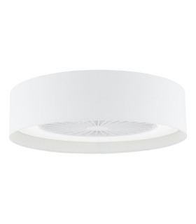 Fan Flush White With Shade LED-1