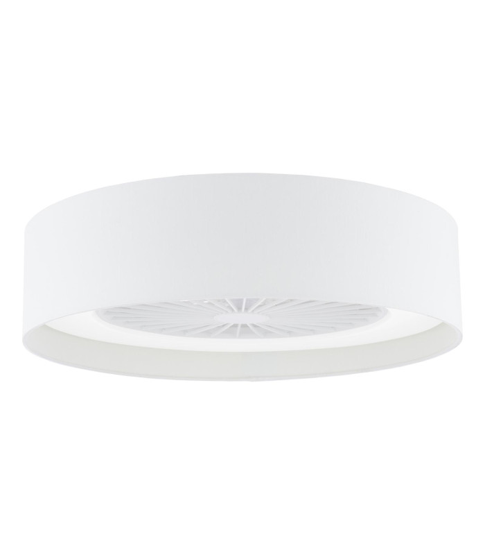 Fan Flush White With Shade LED-1