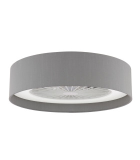 Fan Flush White With Shade LED-1