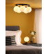 Foley 5 Light Flush Matt Black With Opal Glass-2