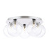 Foley 5 Light Flush Polished Chrome With Closed Glass-1