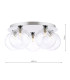 Foley 5 Light Flush Polished Chrome With Closed Glass-2