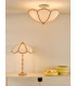Giuliana 3 Light Semi-Flush Rattan and Satin Taupe-3