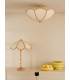 Giuliana 3 Light Semi-Flush Rattan and Satin Taupe-4