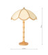 Giuliana Table Lamp Wood with Rattan Shade-6