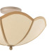 Giuliana 3 Light Semi-Flush Rattan and Satin Taupe-8