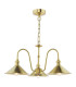 Hadano 3 Light Ceiling Pendant Natural Brass and Aged Brass-1
