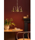 Hadano 3 Light Ceiling Pendant Natural Brass and Aged Brass-2