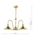 Hadano 3 Light Ceiling Pendant Natural Brass and Aged Brass-6
