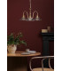 Hadano 3 Light Ceiling Pendant Natural Brass and Glass-3